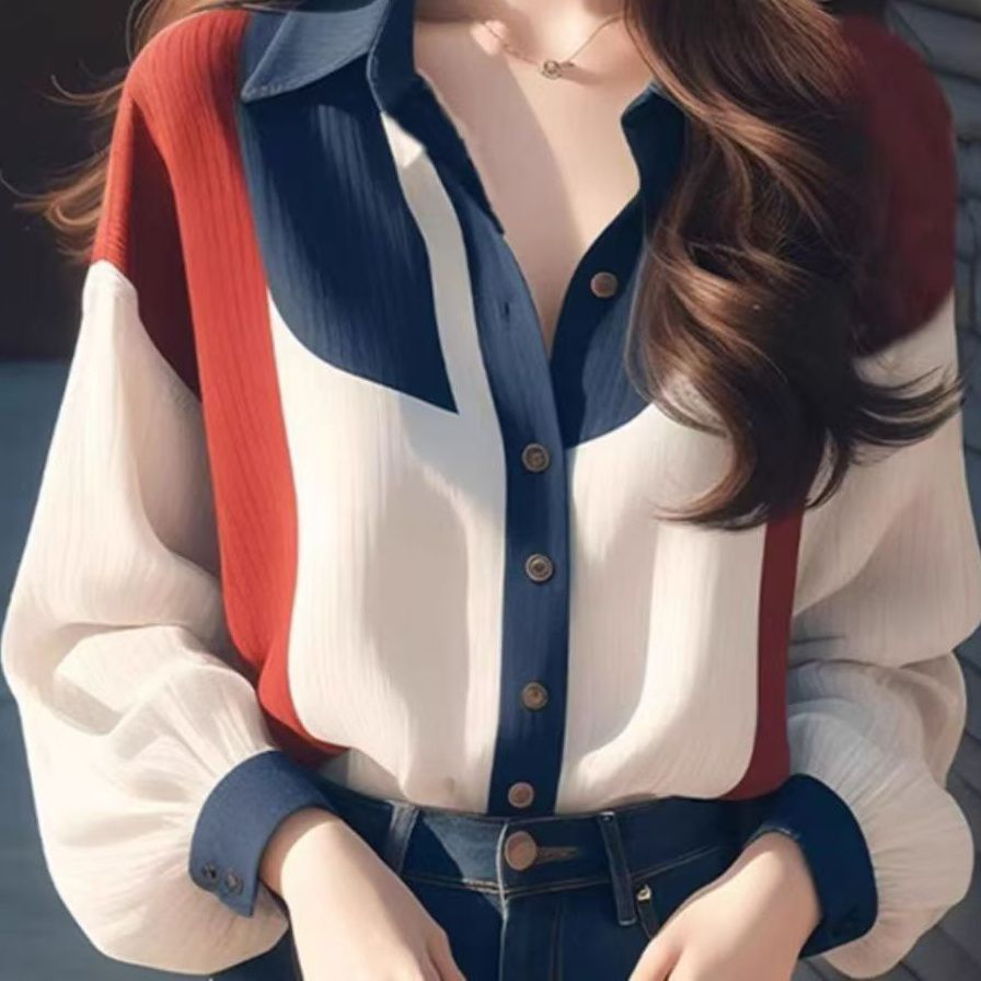 Thin long-sleeved shirt, long-sleeved thin lace base shirt for women new tops exquisite empty fairy chiffon shirt