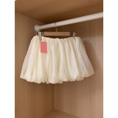 雲朵花苞蓬蓬半身裙女裝夏季新款韓系氣質百搭夏日小個子燈籠短裙