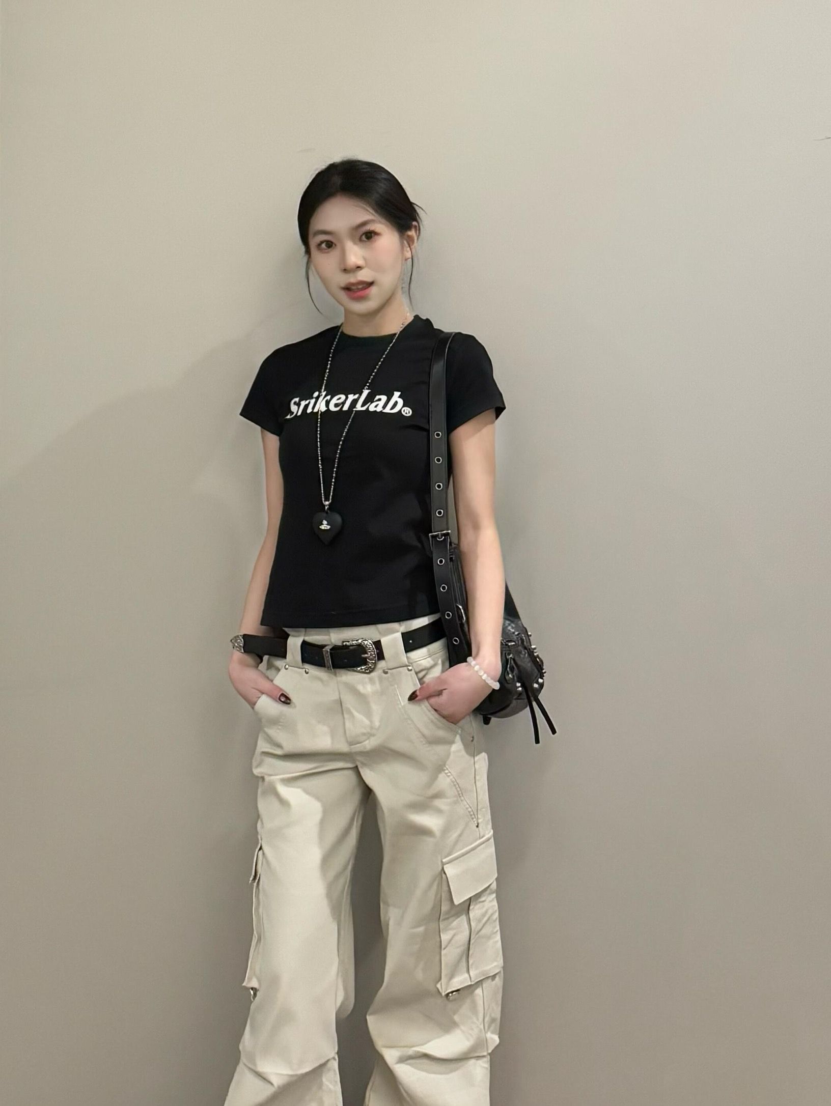 純棉 韓國chic夏季新款韓版修身顯瘦字母印花短袖t恤女百搭上衣潮