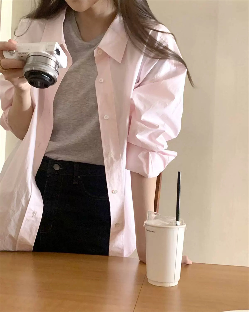 Korean temperament high-end long-sleeved shirt for women in summer new simple and versatile top thin sun protection jacket for women