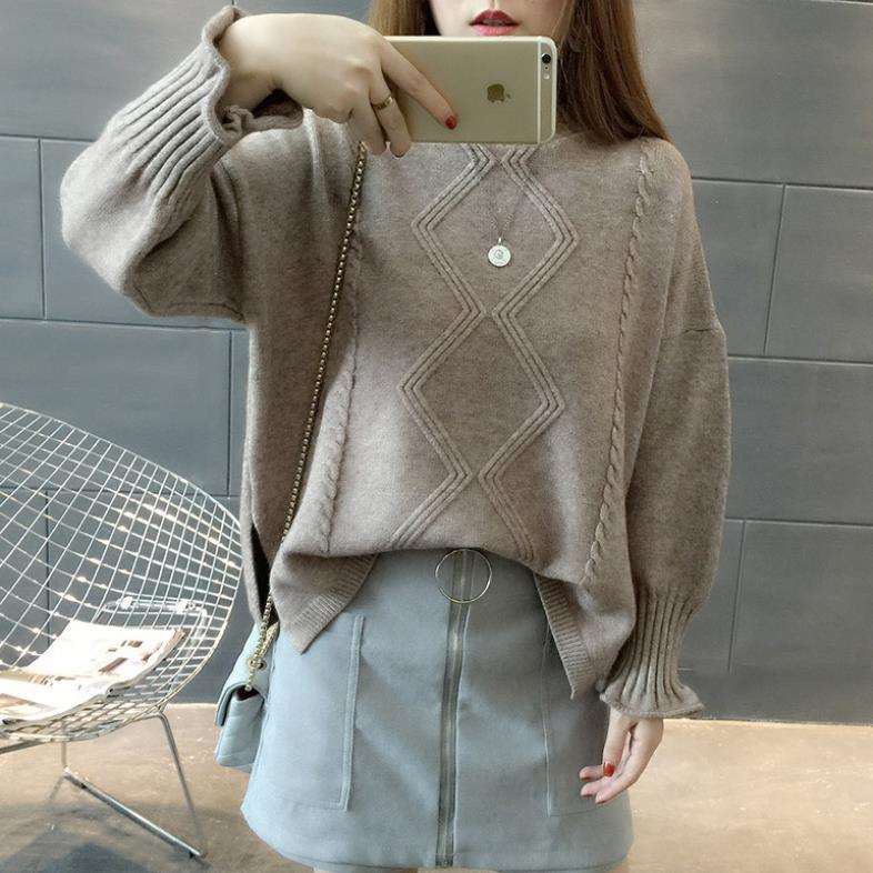2025 Autumn and Winter New Style Sweater with Hood for Women Loose Short Bell Sleeves Student Clothes College Style Knitwear 