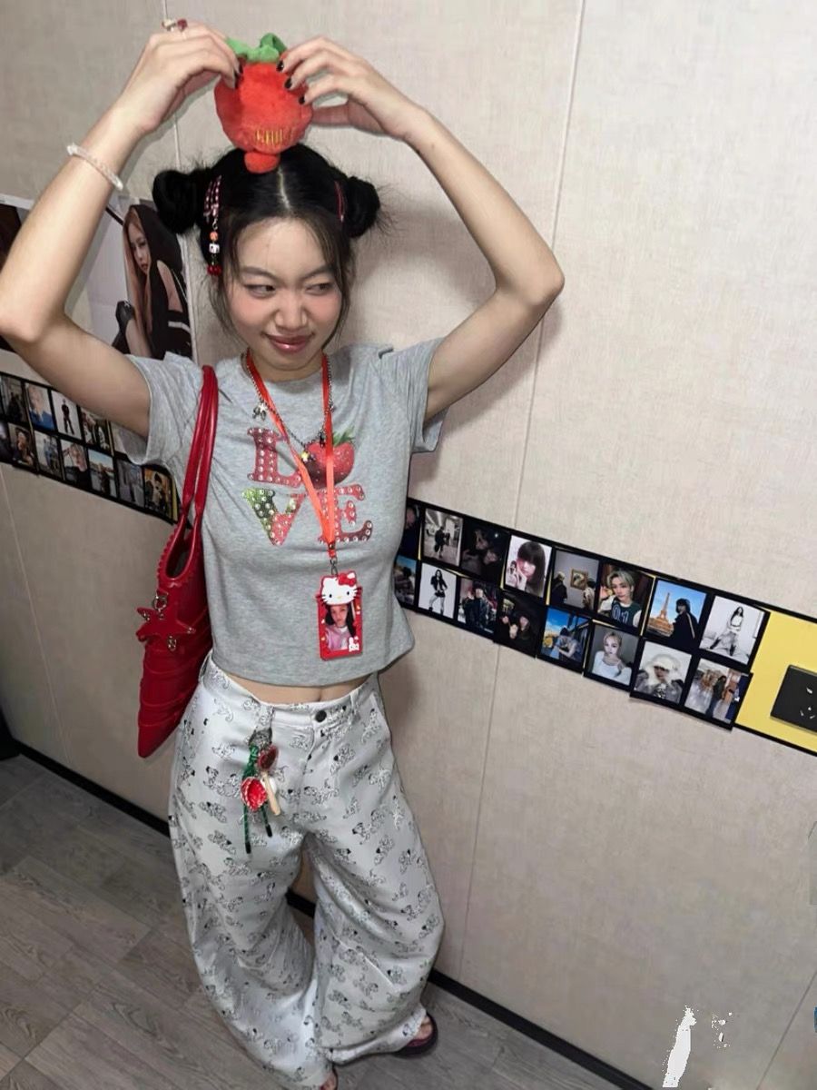 純棉 韓國chic夏季新款韓版修身顯瘦字母印花短袖t恤女百搭上衣潮