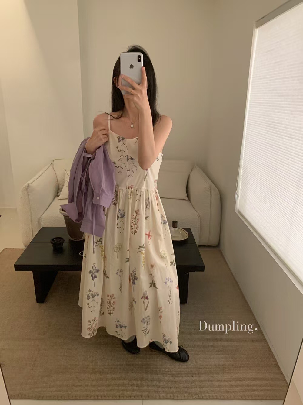 2025新款春款女法式甜美清新印花裙度假風春夏新款中長裙子連衣裙