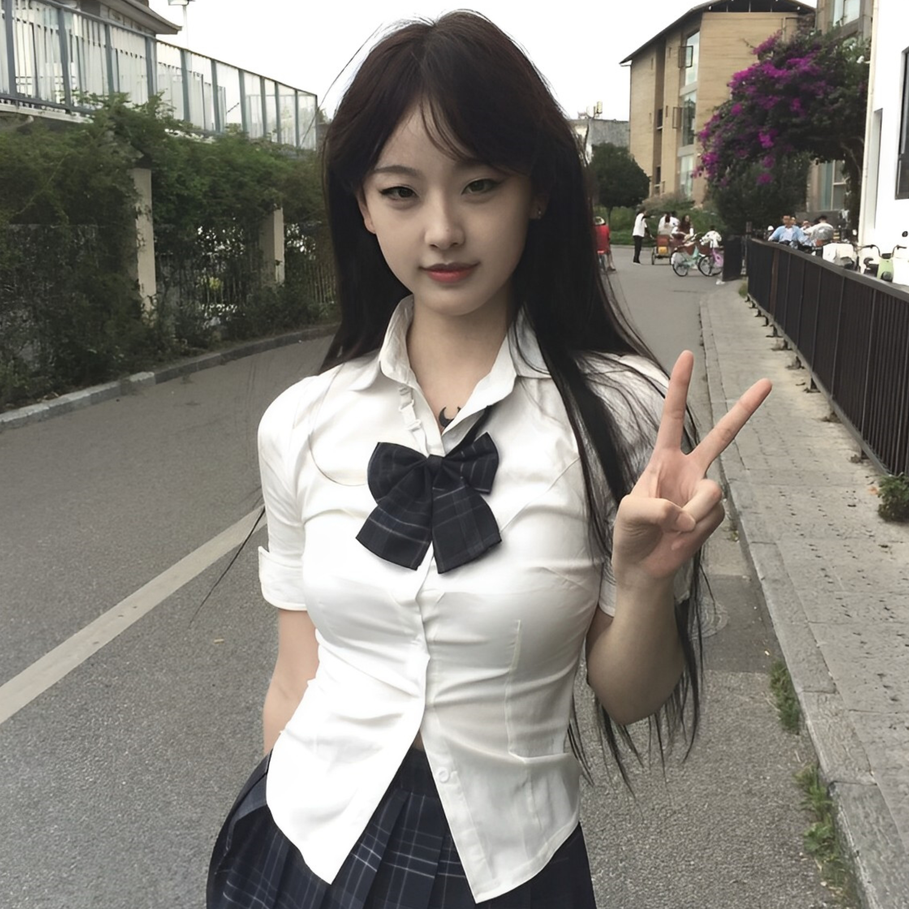 Summer original jk uniform waist white shirt women short-sleeved hot girl college style shirt dog short plaid skirt suit autumn
