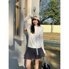 Real-life rag-shoulder long-sleeved base shirt for women in autumn and winter 2025 new high-end versatile T-shirt top