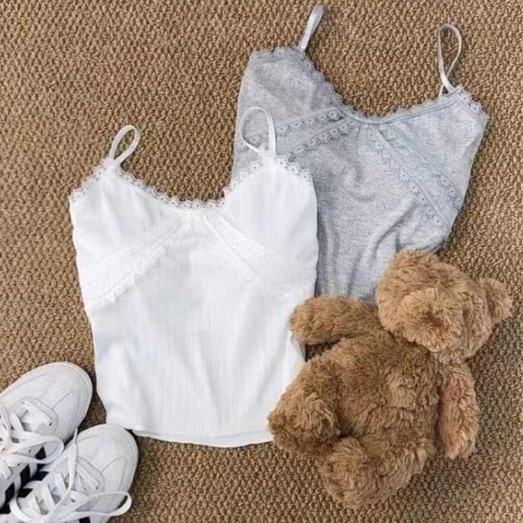 Ballet BM style white design niche with chest pad suspender vest women's inner base beautiful back bra integrated