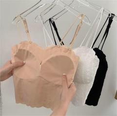 ~ Lace beautiful back suspender vest versatile summer wear outside and inside for women's sweet and spicy sleeveless top