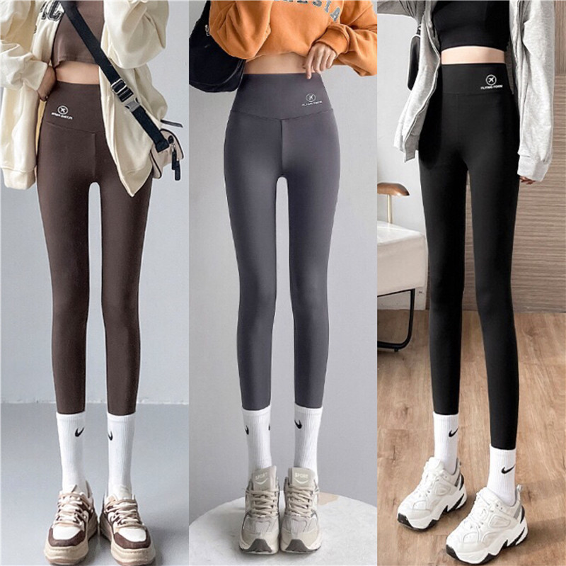 Real-life price~Shake pants for women wearing spring and summer tight high waist belly flying pants yoga small foot bottoming