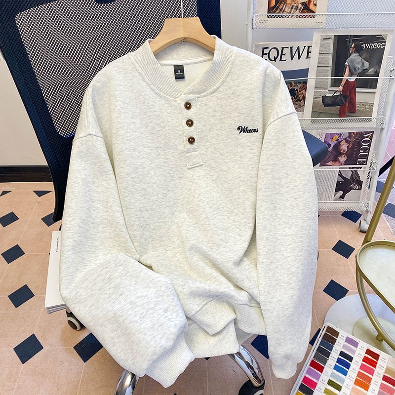 Real photos of Hua Cotton, thin large-size women's T-shirt for women in spring and autumn, new Korean style loose embroidery design top trendy