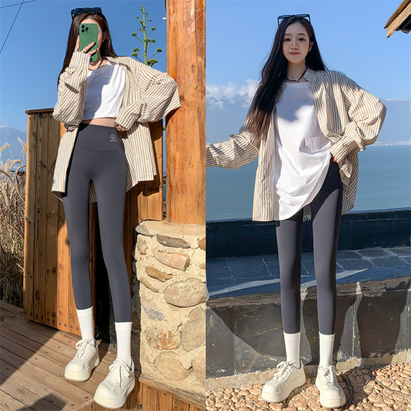 Price ~ Nylon Spade Shark Pants High Waist Close Belly Tight Hip Lifting Butts Slimming Small Feet Pants Yoga Pants Women