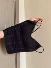 非實拍 黑色顯瘦復古蕾絲吊帶背心新款內搭外穿修身短上衣潮