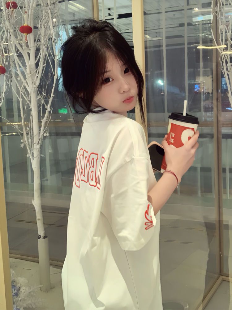 /Tmall quality embroidery pure cotton 210g combed tight original embroidery short-sleeved T-shirt for women