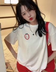 韓國外貿短袖t恤女寬鬆韓版ins潮春夏季新款時尚百搭半袖上衣女