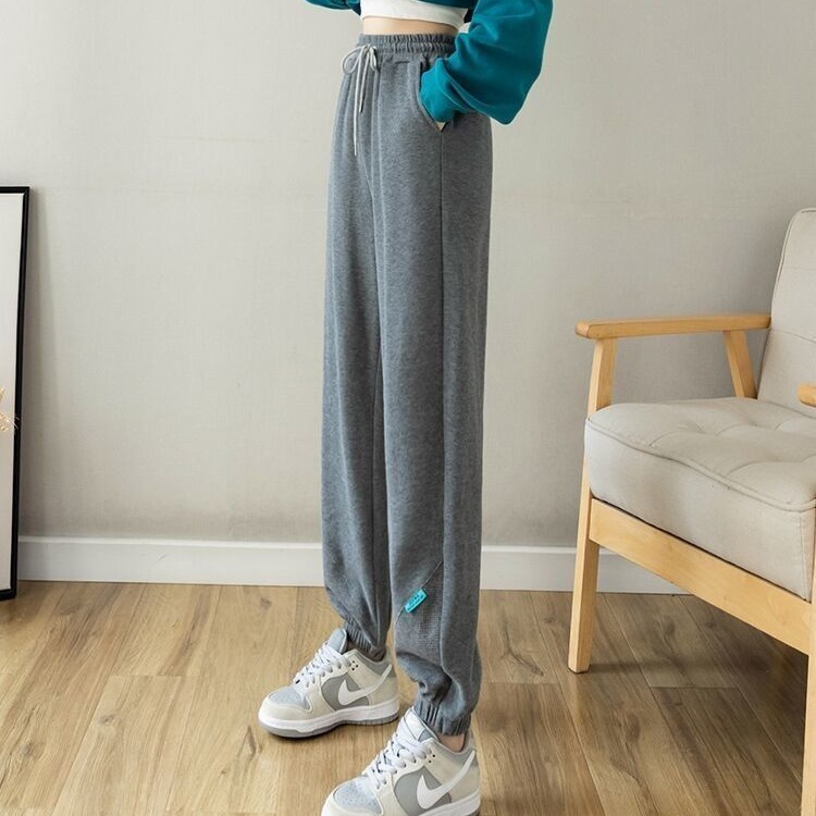 2025 spring and autumn winter hoodies for women, slim, loose, versatile casual Harun ties and sports pants for women