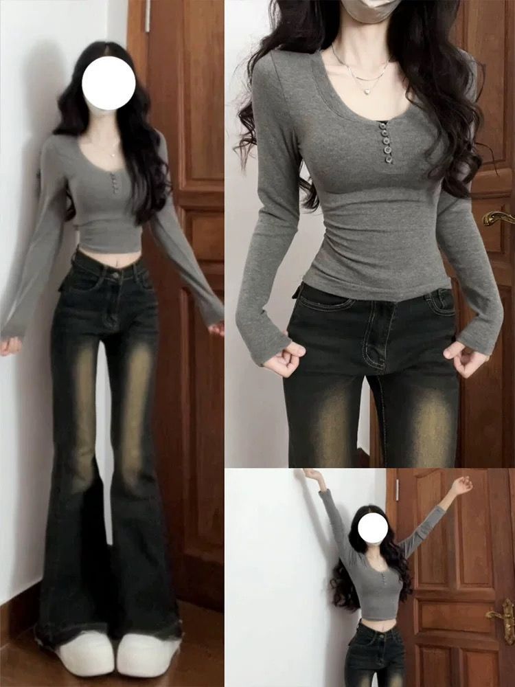 Pure cotton 260g pure short style with a seasonal hot girl slim fit and slim base shirt