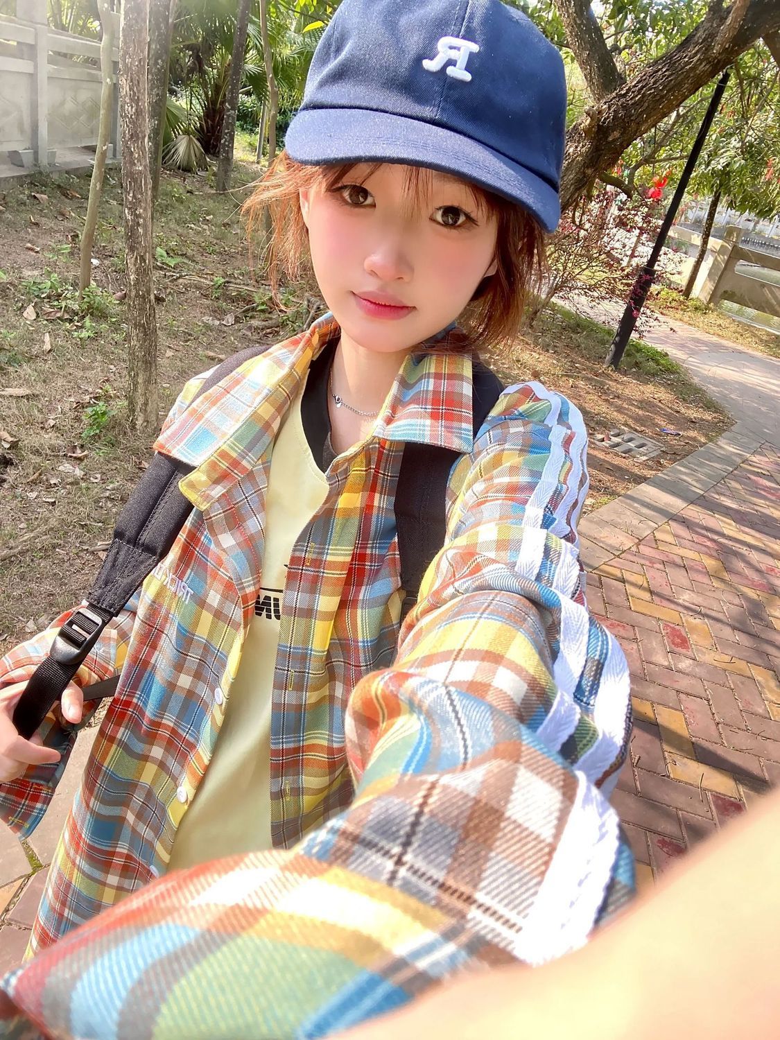 復古條紋格子襯衫女長袖春夏季薄款寬鬆百搭休閒防曬情侶襯衣外套