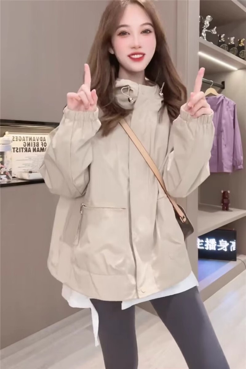原版做法衝鋒衣外套女上衣春秋新2025寬鬆小個子高級感外套