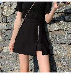 Large size fat MM irregular summer A-line high-waist skirt anti-exposure skirt small slim hip short skirt women