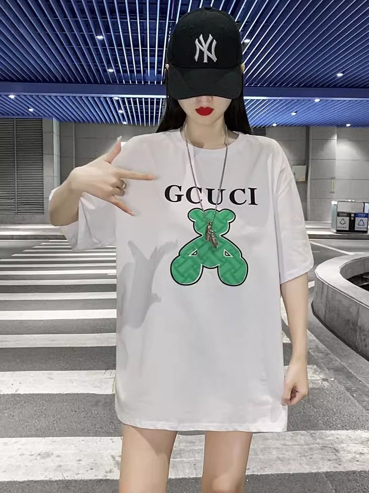 200g pure cotton 2025 new summer large size loose mid-length dress fat mm short-sleeved T-shirt skirt for women