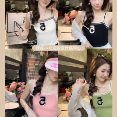 魚兔子的兔子辣妹吊帶背心女內搭設計感性感春夏季新款無袖上衣女