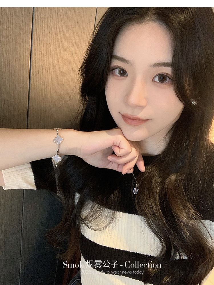 韓國東大門早春黑白條紋坑條修身顯瘦半袖洋氣時髦內搭打底針織衫