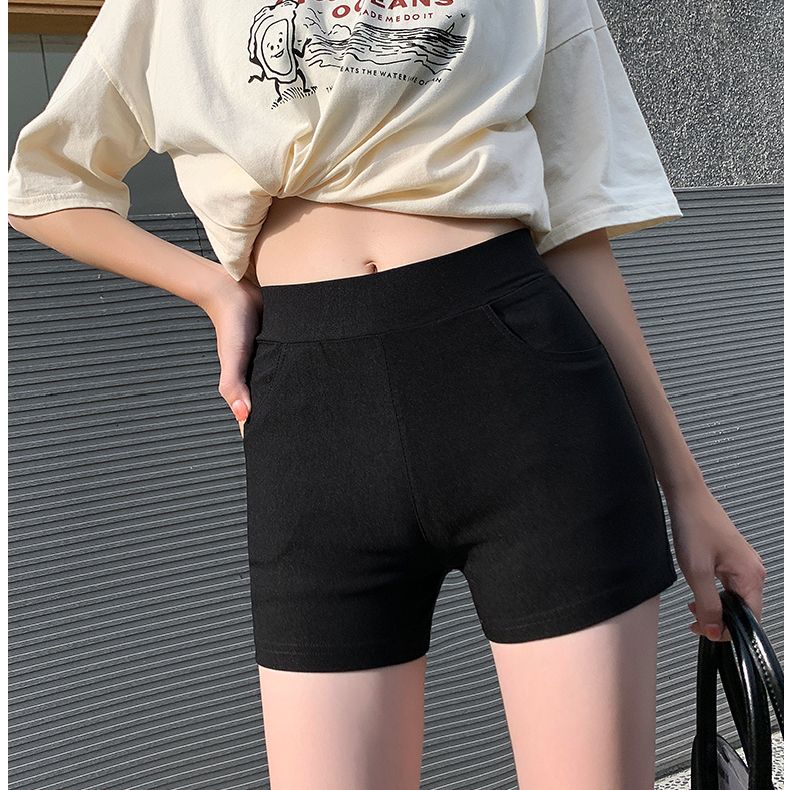港味打底短褲女春夏季防走光安全褲可外穿彈力緊身高腰內搭超短褲
