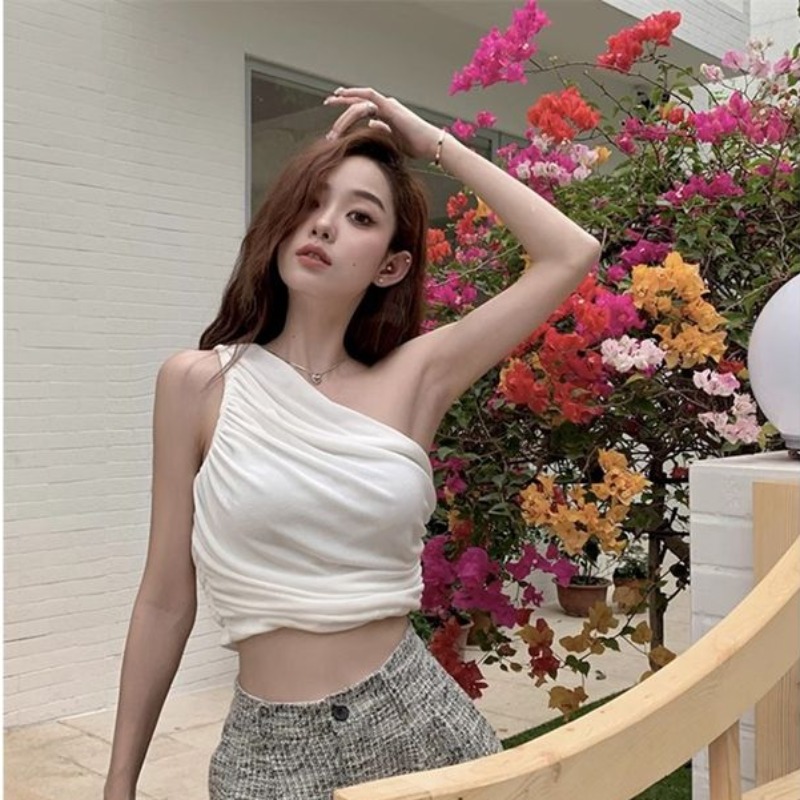 Original fabric vest suspender for women in summer base and sexy slim shoulder top