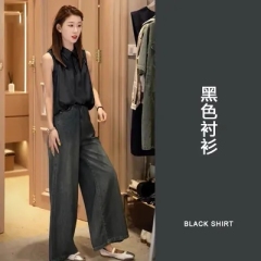 時尚氣質穿搭夏季新款小眾百搭襯衫顯瘦遮肉