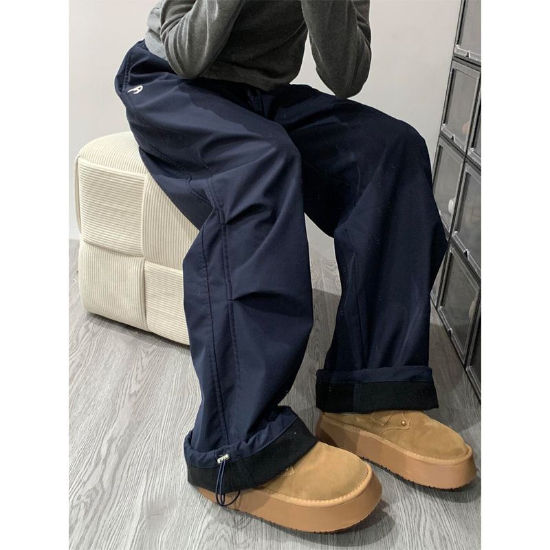 Navy blue work pants for women cool saucy three-proof soft shell charge pants windproof waterproof outdoor mountaineering sports casual pants