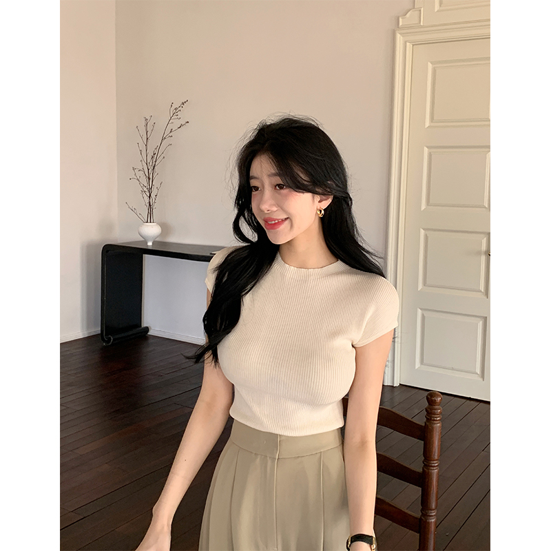 Shipped, visible softness"~Tiansi wool round neck knitted sweater