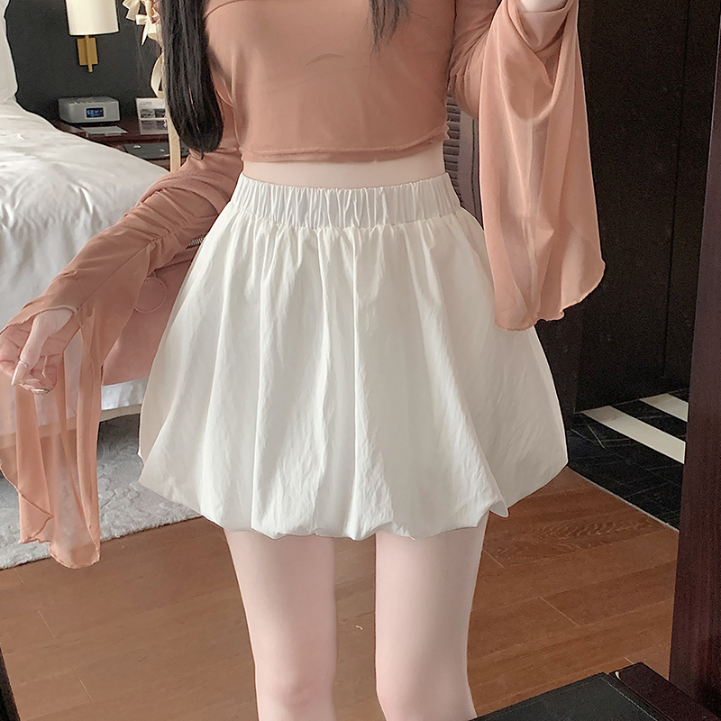 Shipped, high volume and high price~ Small cloud flower bud pants and skirts for women with high waists, slimming pumpkin pants A-line