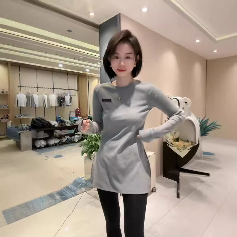 Has shipped European goods spring and autumn women's fashionable design versatile casual and slim long sleeves mid-length style