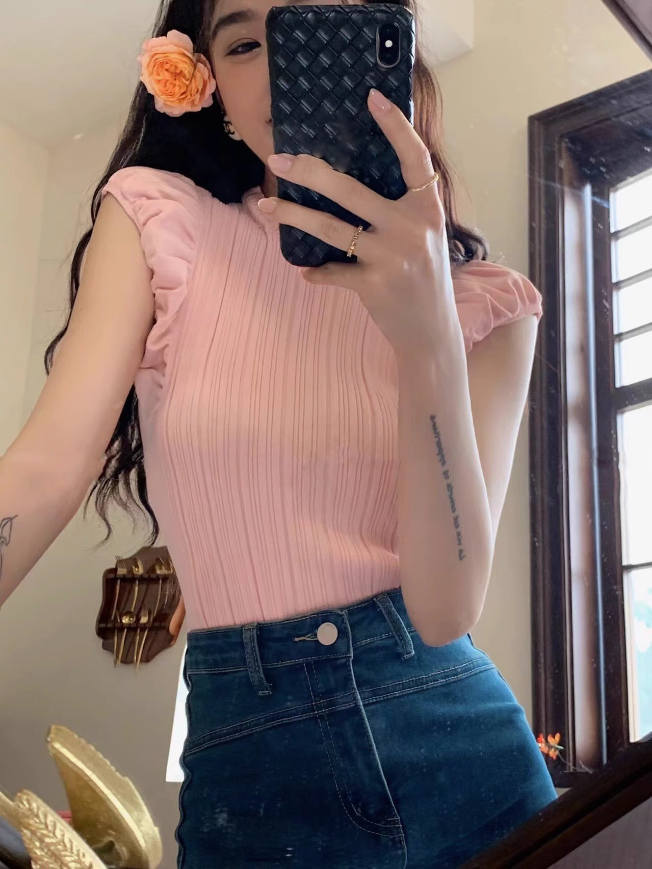 Shipped Knitted vest for women's underwear tops short loose inner bottoming shirt 2025 new style