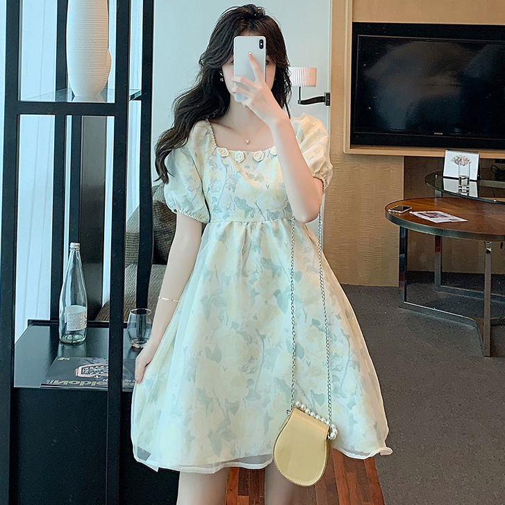 Shipped Tea Break Doll Puffed Skirt Summer Gentle Style Dress Super Fairy 2025 New Internet Celebrity Short Skirt