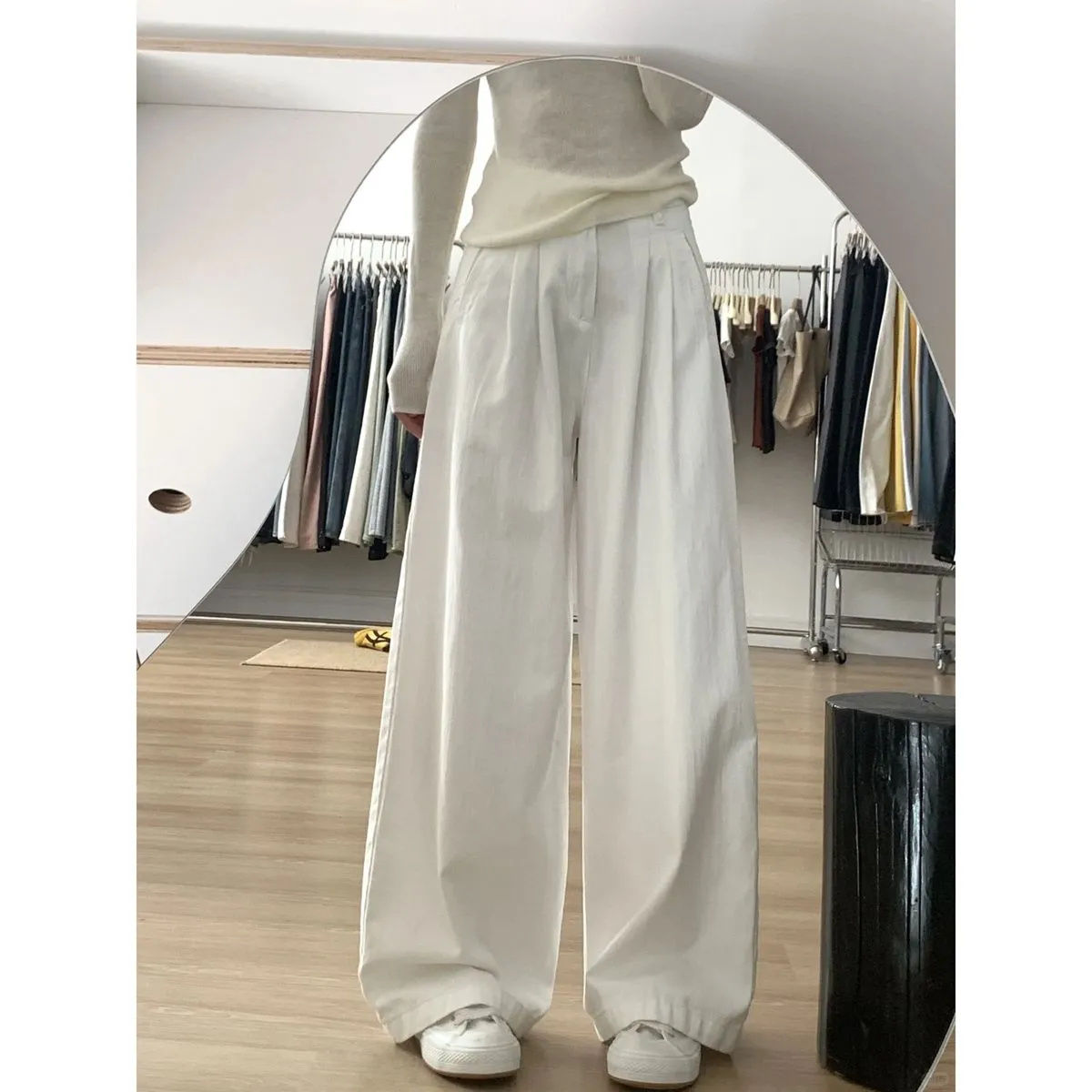 Women's Spring and Autumn Season 2025 New Loose Korean Style Matchable BF Style Retro Hong Kong Taste Top Trendy Ins