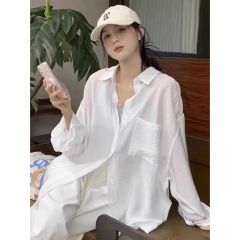 Original French sunscreen shirt for women in summer thin cardigan