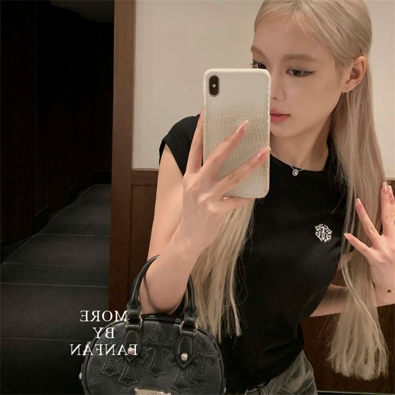 Short printed cute short-sleeved T-shirt for women's summer round neck top