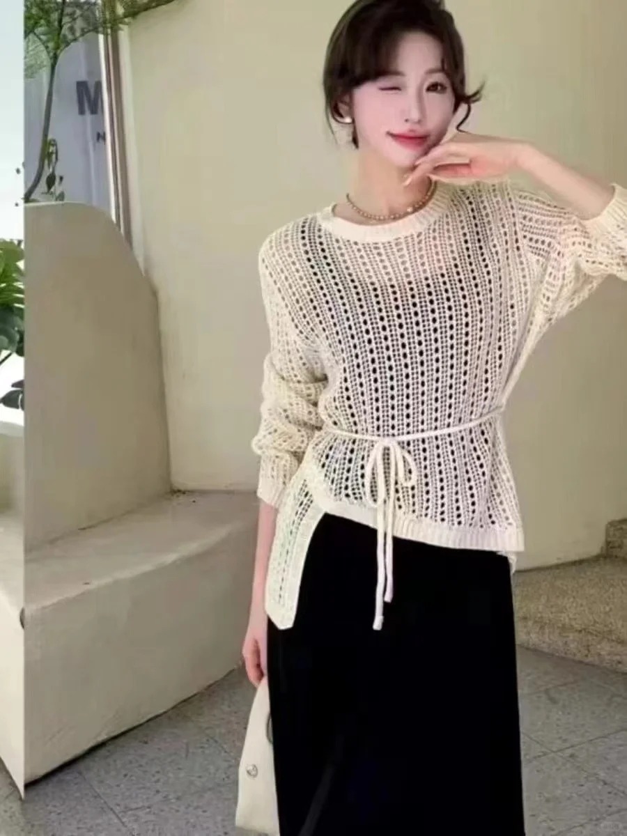 This year's popular beautiful suit skirt 2025 spring and summer new irregular sweater sunscreen