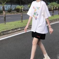 短褲女夏季2025新款薄款寬鬆顯瘦闊腿褲子學生休閒褲抽繩in