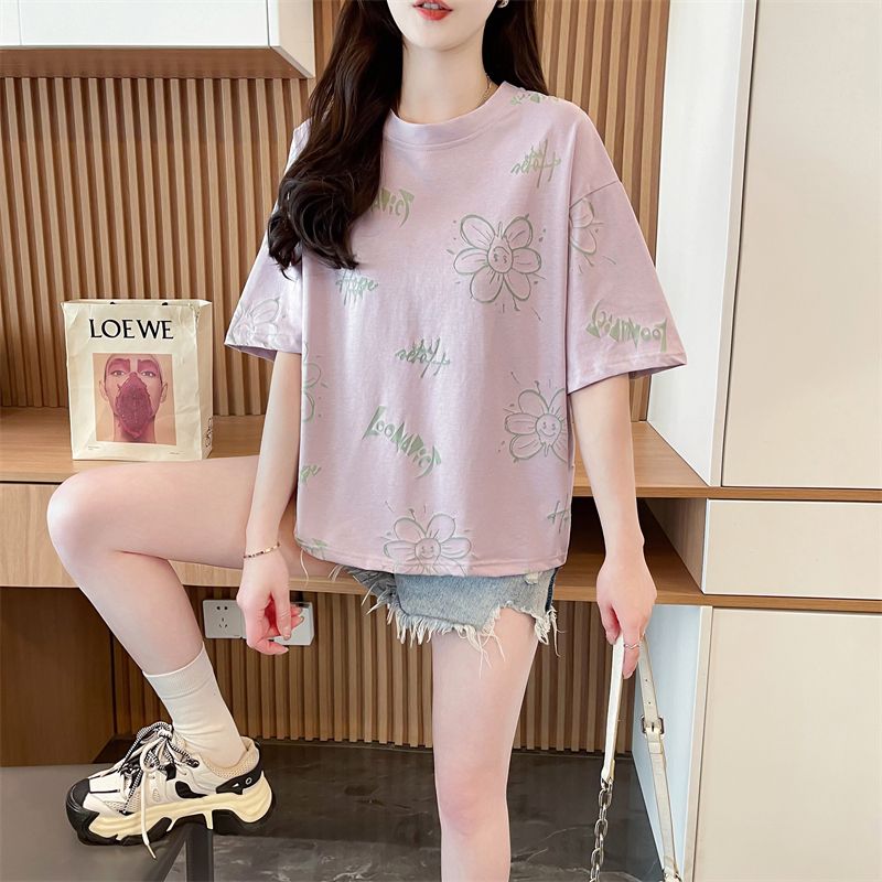 2025 summer loose casual design niche versatile top short-sleeved T-shirt for women