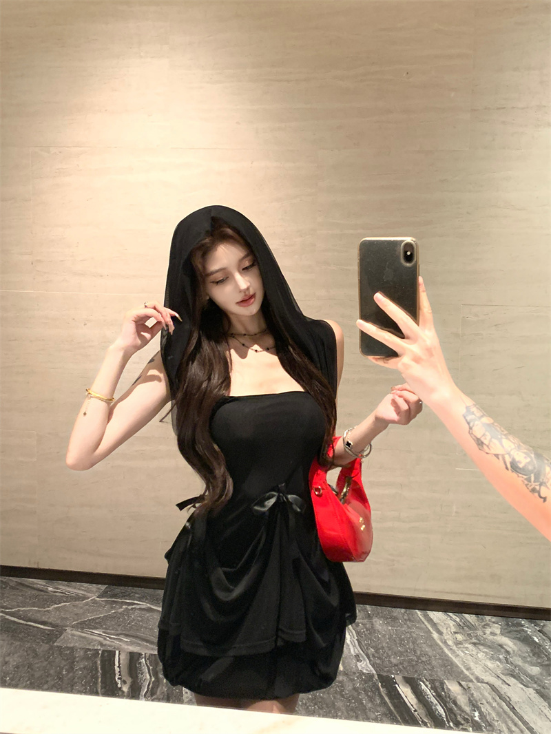 Real photos of fairy-like pleasing vacation style mesh splicing multiple ways to wear dresses