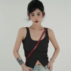 U領內搭吊帶背心夏季新款辣妹百搭修身外穿打底上衣潮