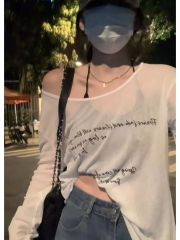 竹節羅紋140克夏防曬空調罩衫長袖T恤休閒百搭上衣女