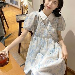 Sweet and fresh dress with a girl's princess skirt midi skirt