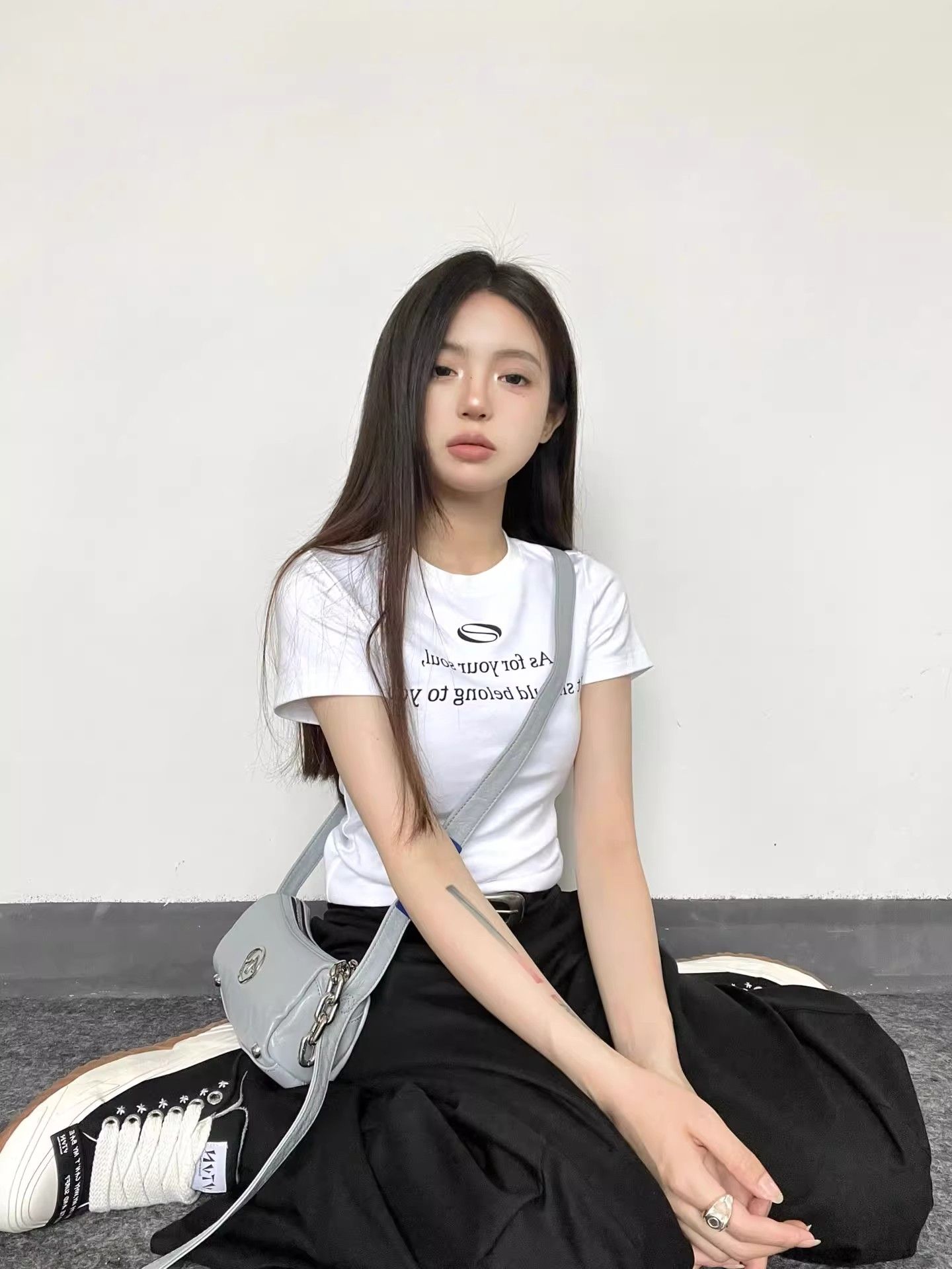 Short printed cute short-sleeved T-shirt for women's summer round neck top