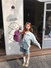 Original fabric faux two-piece blue checkered women's long-sleeved shirt coat loose sun protection top casual upper garment