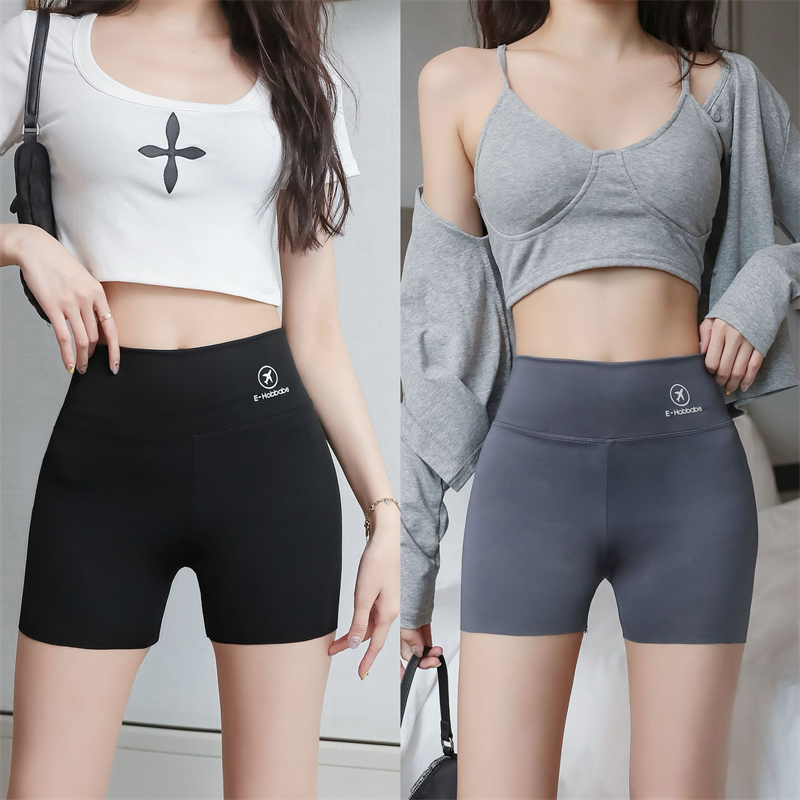 Real j price ~ Spring and summer large size can be worn on the outside solid color base safety pants shorts three-point thin belly pants for women