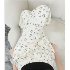 Cat printed wide-leg pants for women in summer thin loose drooping ice silk casual walk pants