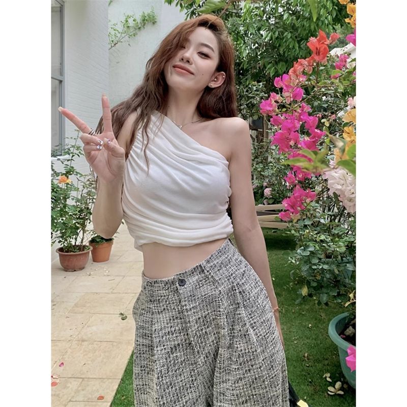 Official picture vest suspender women's summer base and slim fit sexy shoulder top