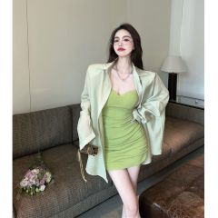 法式polo領長袖襯衫女夏季寬鬆字母中長款設計感小眾防曬開衫上衣